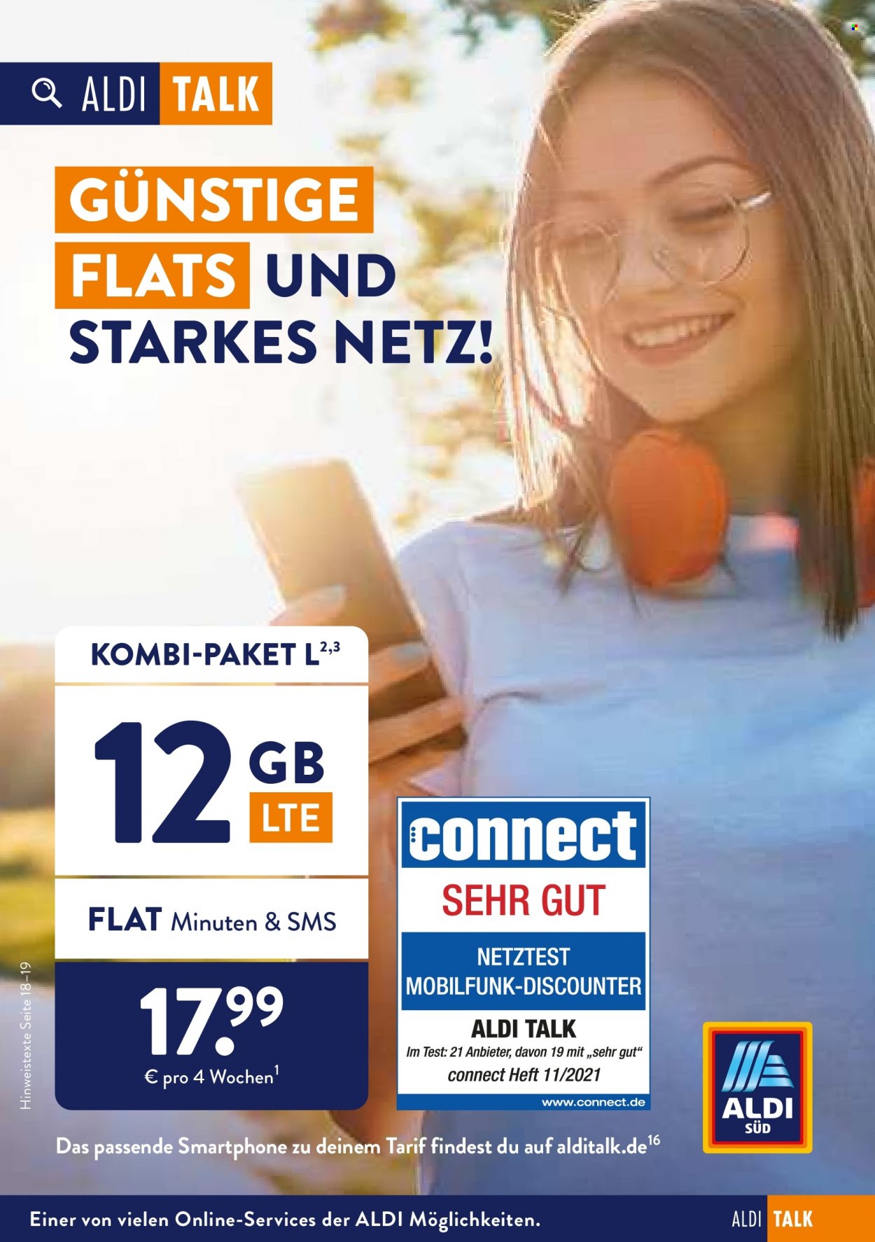 Prospekte ALDI SÜD - Produkte in Aktion - Smartphone. Seite 1.
