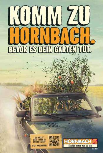 Prospekt Hornbach - Komm zu HORNBACH. Bevor es Dein Garten tut. April 2022
