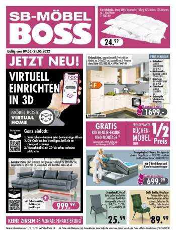 Prospekte SB Möbel Boss Dortmund