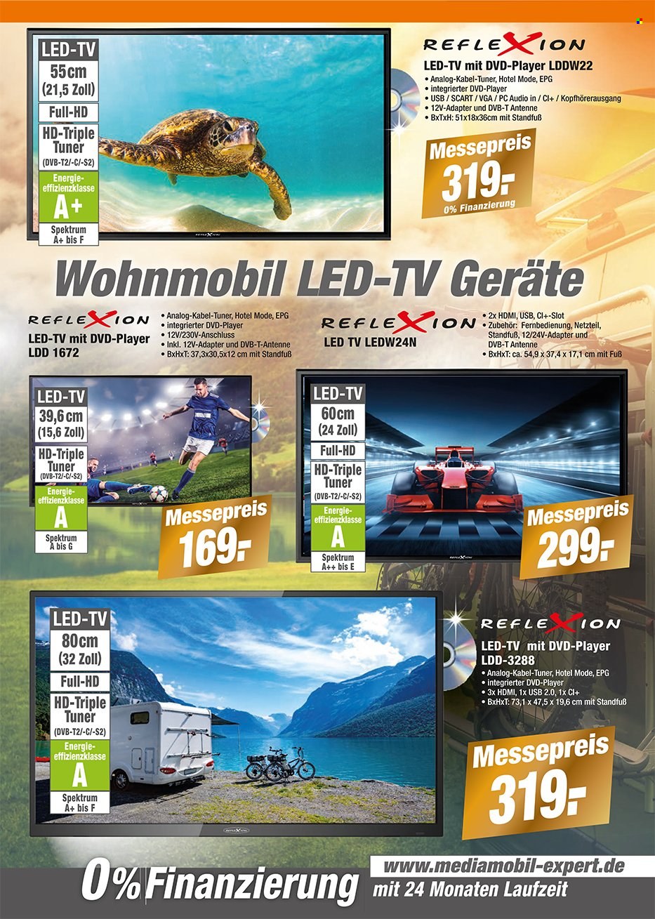thumbnail - Prospekte Expert - Produkte in Aktion - LED TV, DVB-T. Seite 4.