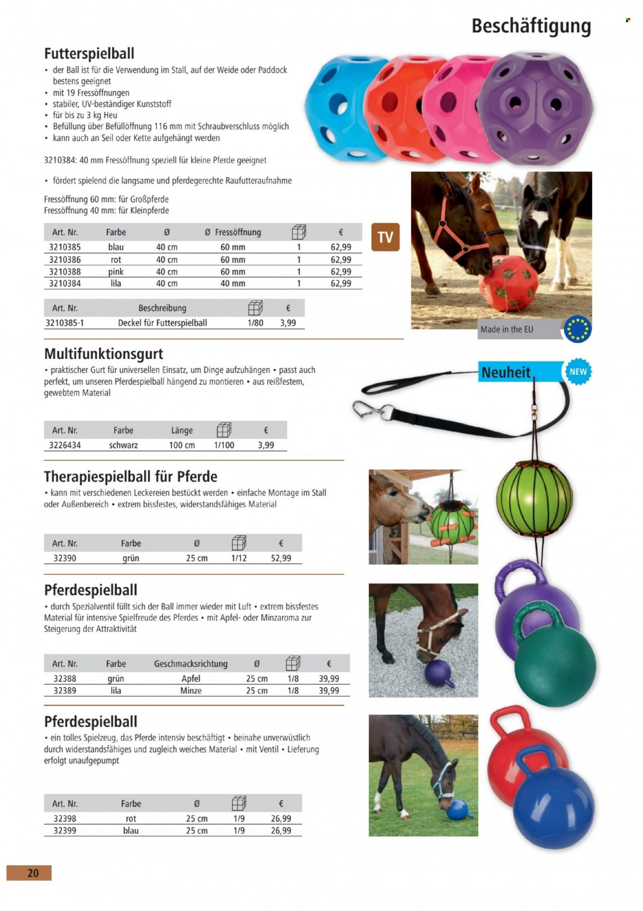 thumbnail - Prospekte Raiffeisen-Markt - Produkte in Aktion - Heu, Ball, Spielzeug, Seil. Seite 22.