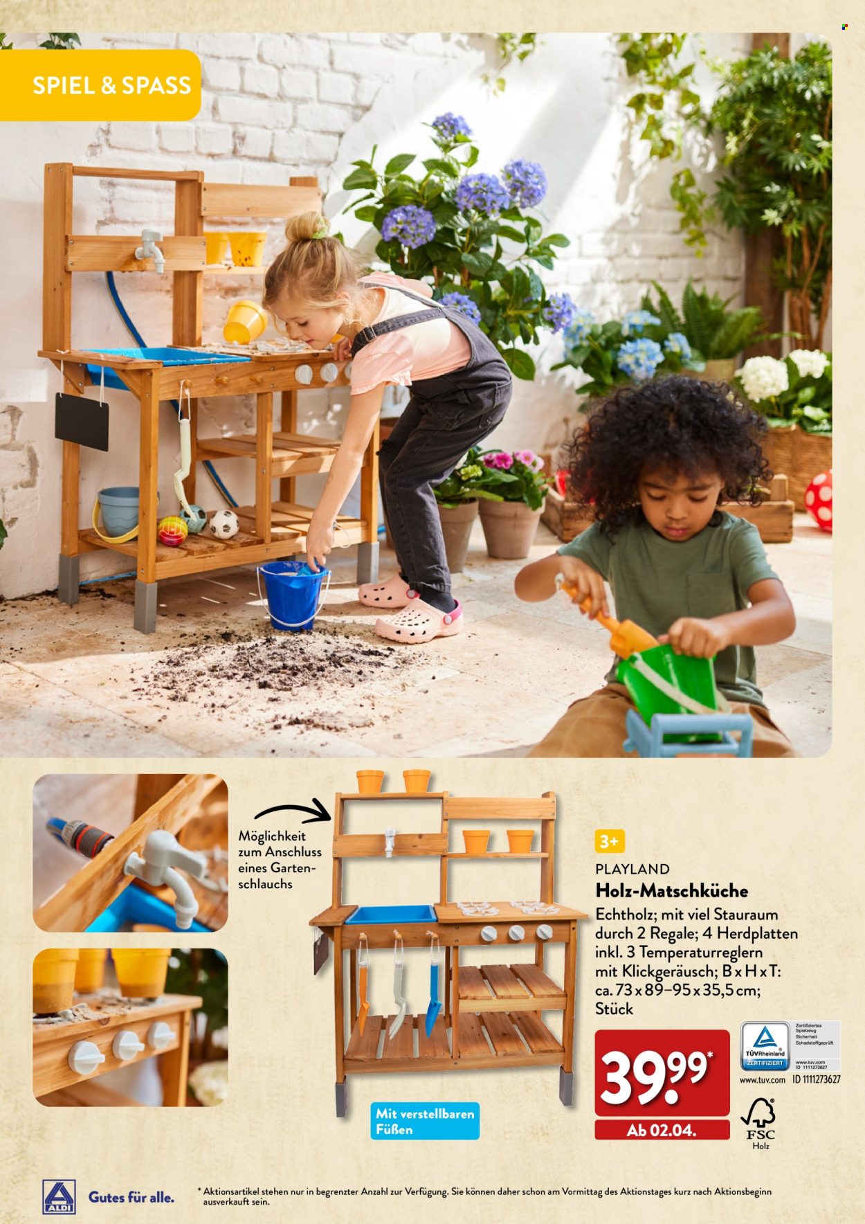 thumbnail - Prospekte ALDI Nord - 7.03.2024 - 3.06.2024 - Produkte in Aktion - Spielküche, Spielzeug. Seite 30.