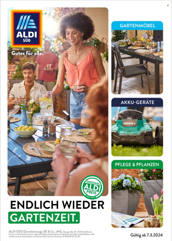 thumbnail - Prospekte ALDI SÜD - Produkte in Aktion - Gartenmöbel. Seite 1.