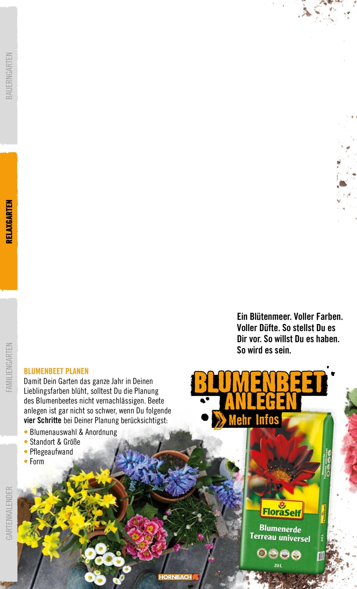 thumbnail - Prospekte Hornbach - Produkte in Aktion - Blumenerde, Erde. Seite 24.