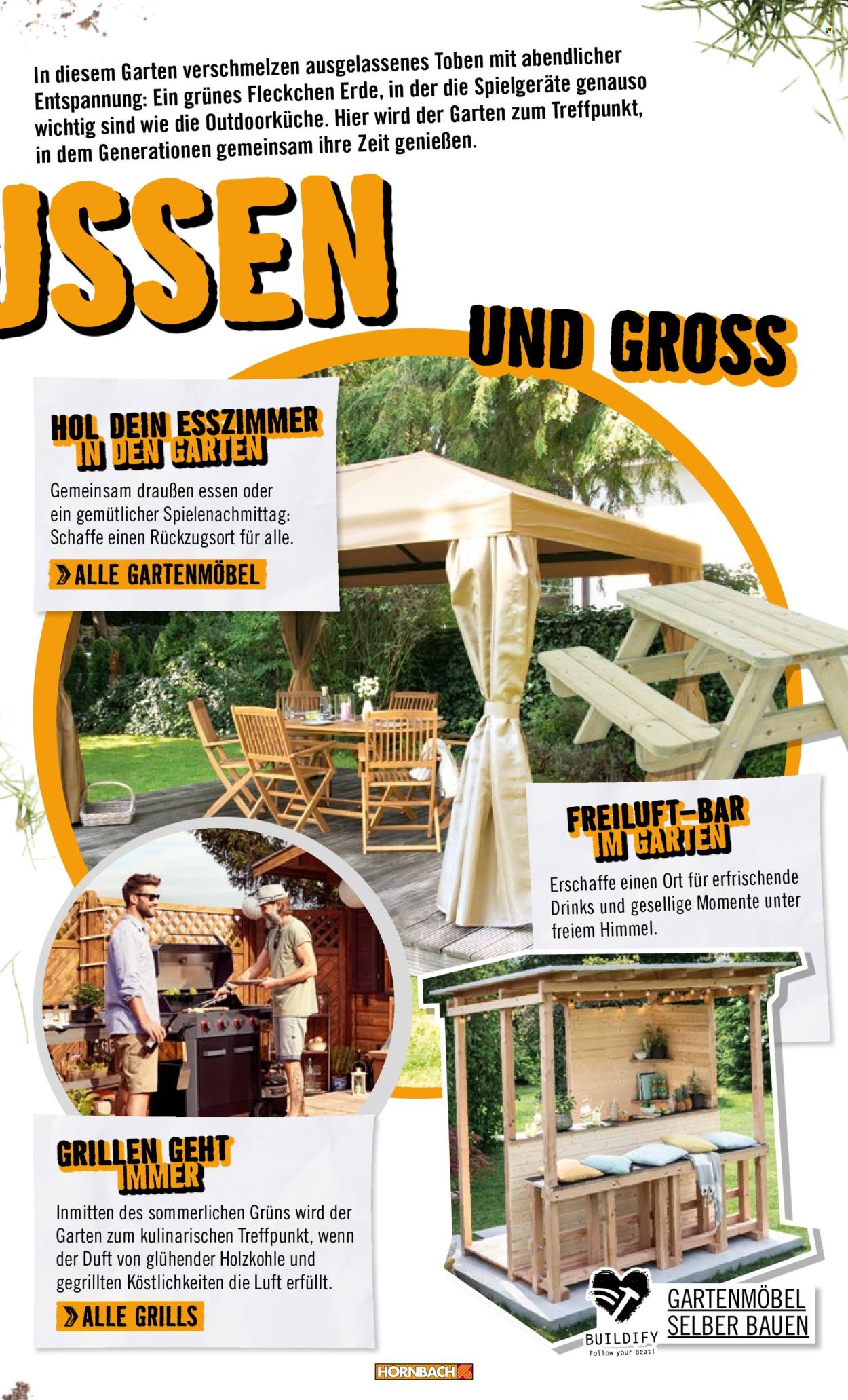thumbnail - Prospekte Hornbach - Produkte in Aktion - Grill, Gasgrill, Faltpavillon. Seite 45.