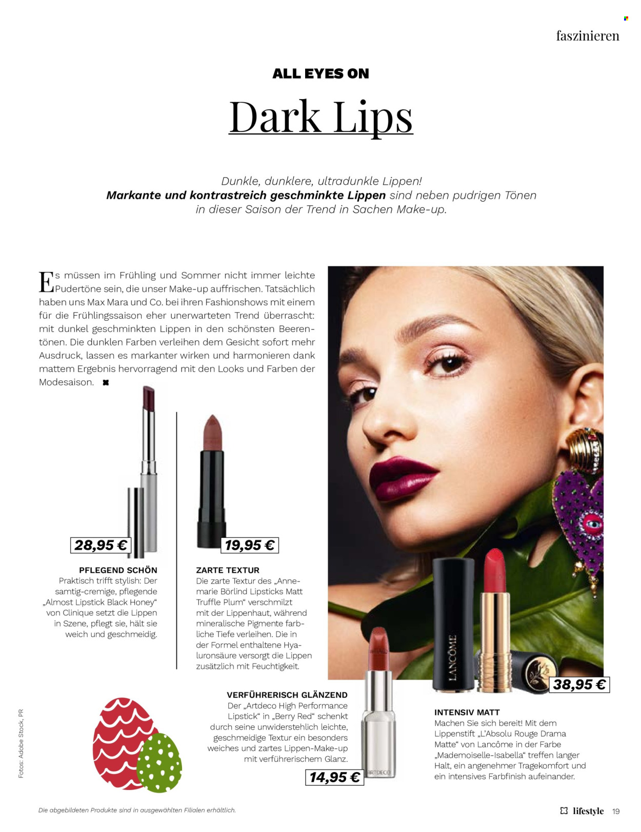 thumbnail - Prospekte Müller - 1.03.2024 - 30.04.2024 - Produkte in Aktion - Lancôme, Make-up, Lippenstift, Lipstick. Seite 19.
