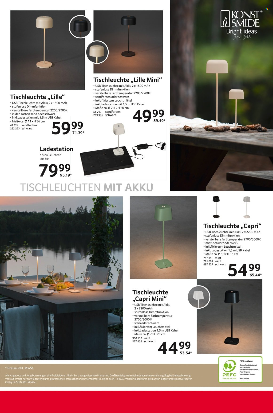 thumbnail - Prospekte Selgros - 21.03.2024 - 29.05.2024 - Produkte in Aktion - LED-Glühbirnen, Tischlampe. Seite 28.