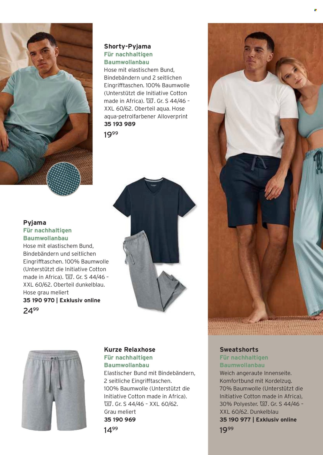 thumbnail - Prospekte Tchibo - Produkte in Aktion - Hose, Shorts, Sweatshorts, Oberteile, Pyjama, Shorty, Büstenhalter. Seite 10.