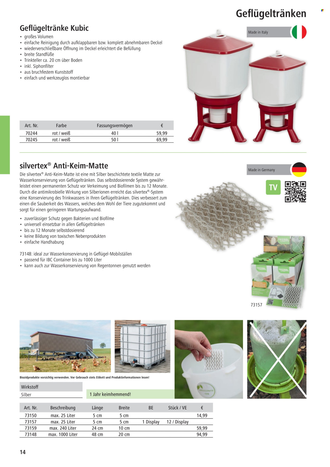 thumbnail - Prospekte Raiffeisen-Markt - Produkte in Aktion - Container. Seite 16.