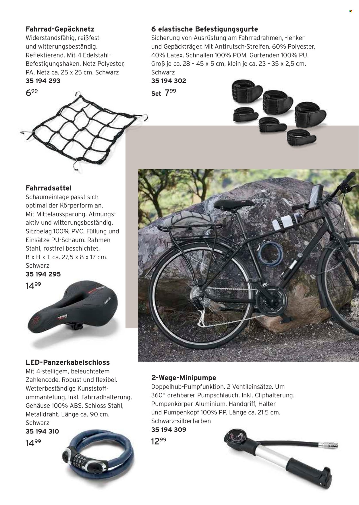 thumbnail - Prospekte Tchibo - Produkte in Aktion - Bosch, Metalldraht, Fahrrad, Fahrradzubehör, Fahrradsattel. Seite 20.