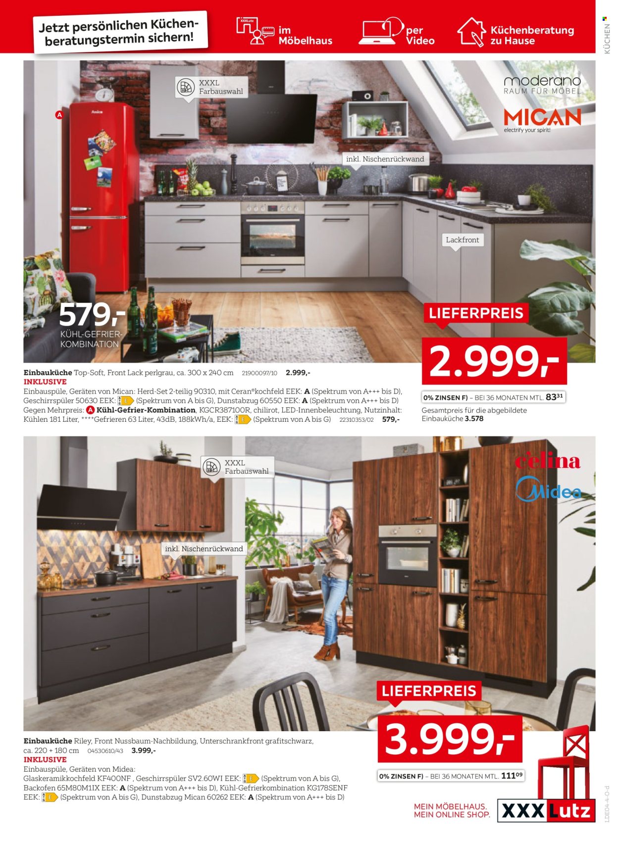 thumbnail - Prospekte XXXLutz - 14.04.2024 - 5.05.2024 - Produkte in Aktion - Spektrum, Küchen. Seite 13.