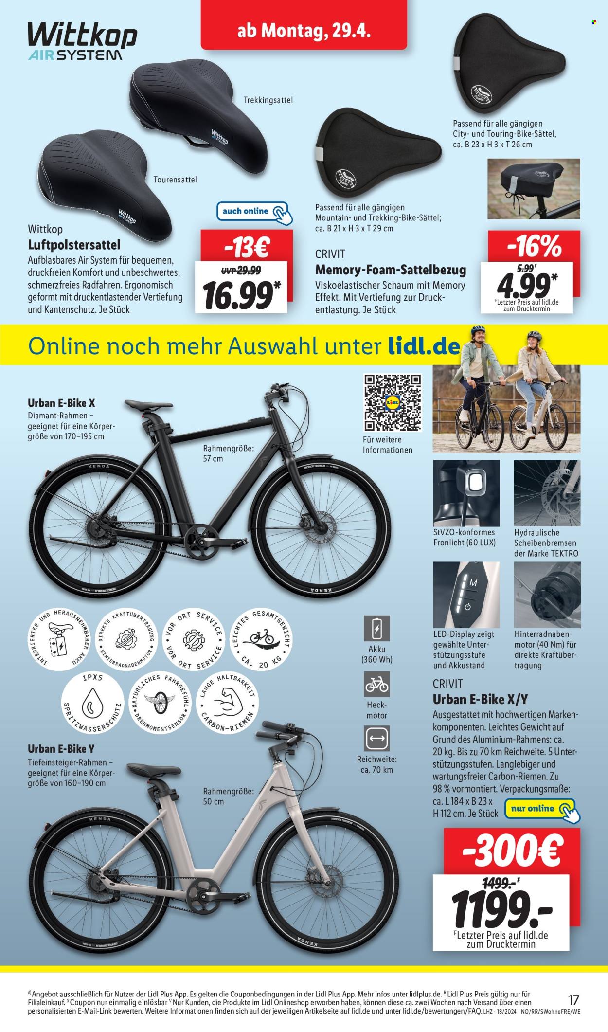 thumbnail - Prospekte Lidl - 29.04.2024 - 4.05.2024 - Produkte in Aktion - Crivit, E-Bike, Fahrradzubehör. Seite 3.
