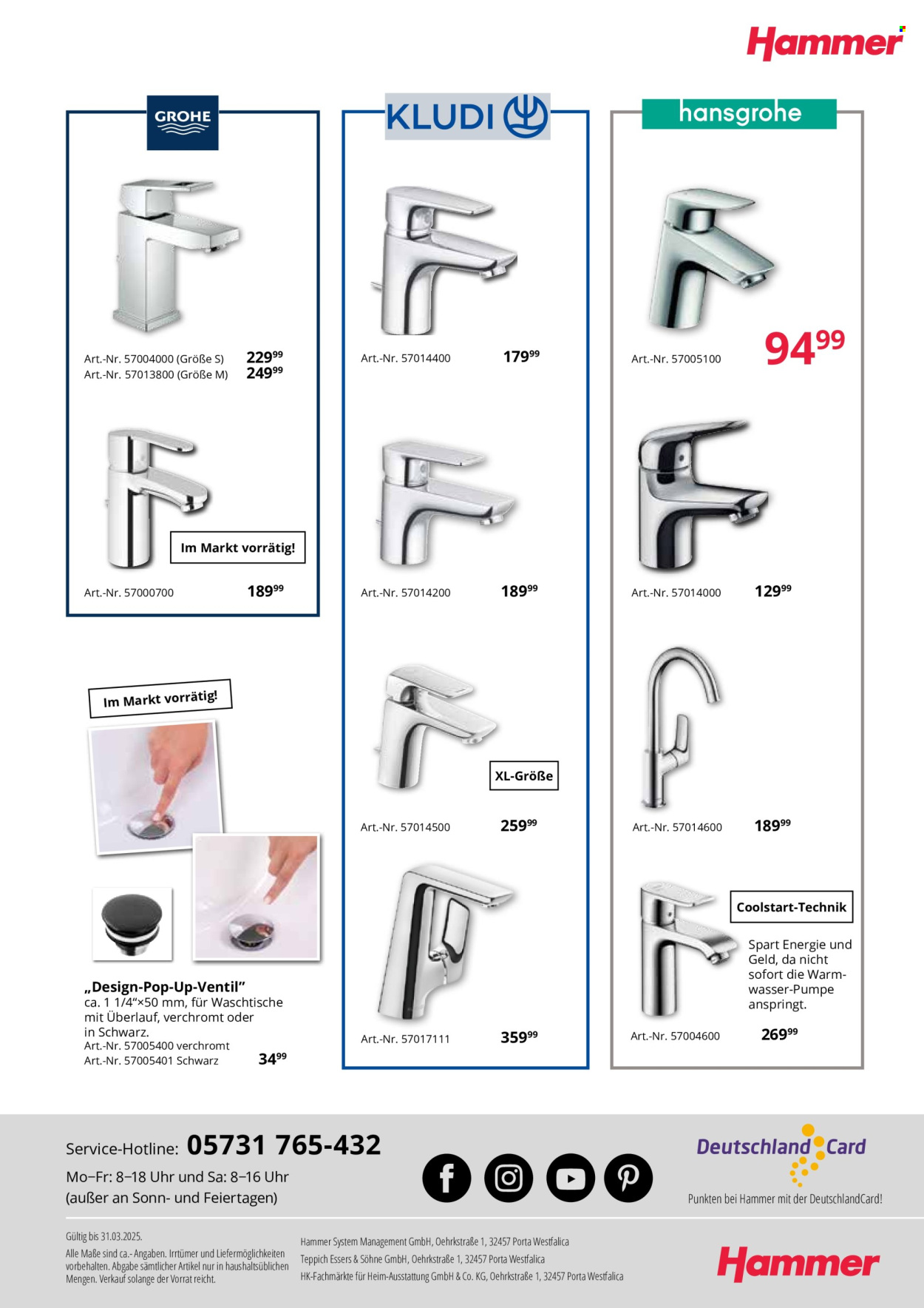 thumbnail - Prospekte Hammer - Produkte in Aktion - Hammer. Seite 31.