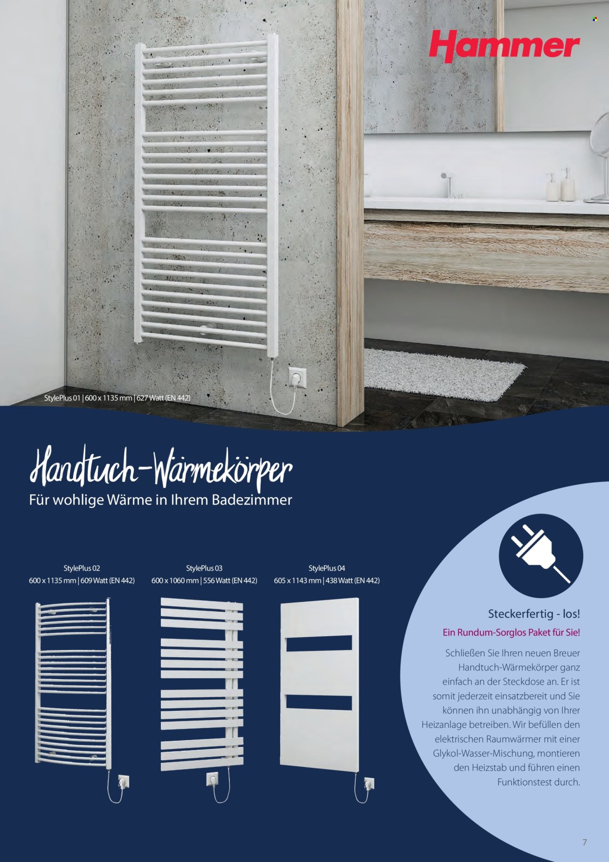 thumbnail - Prospekte Hammer - Produkte in Aktion - Handtuch, Steckdose, Hammer. Seite 7.