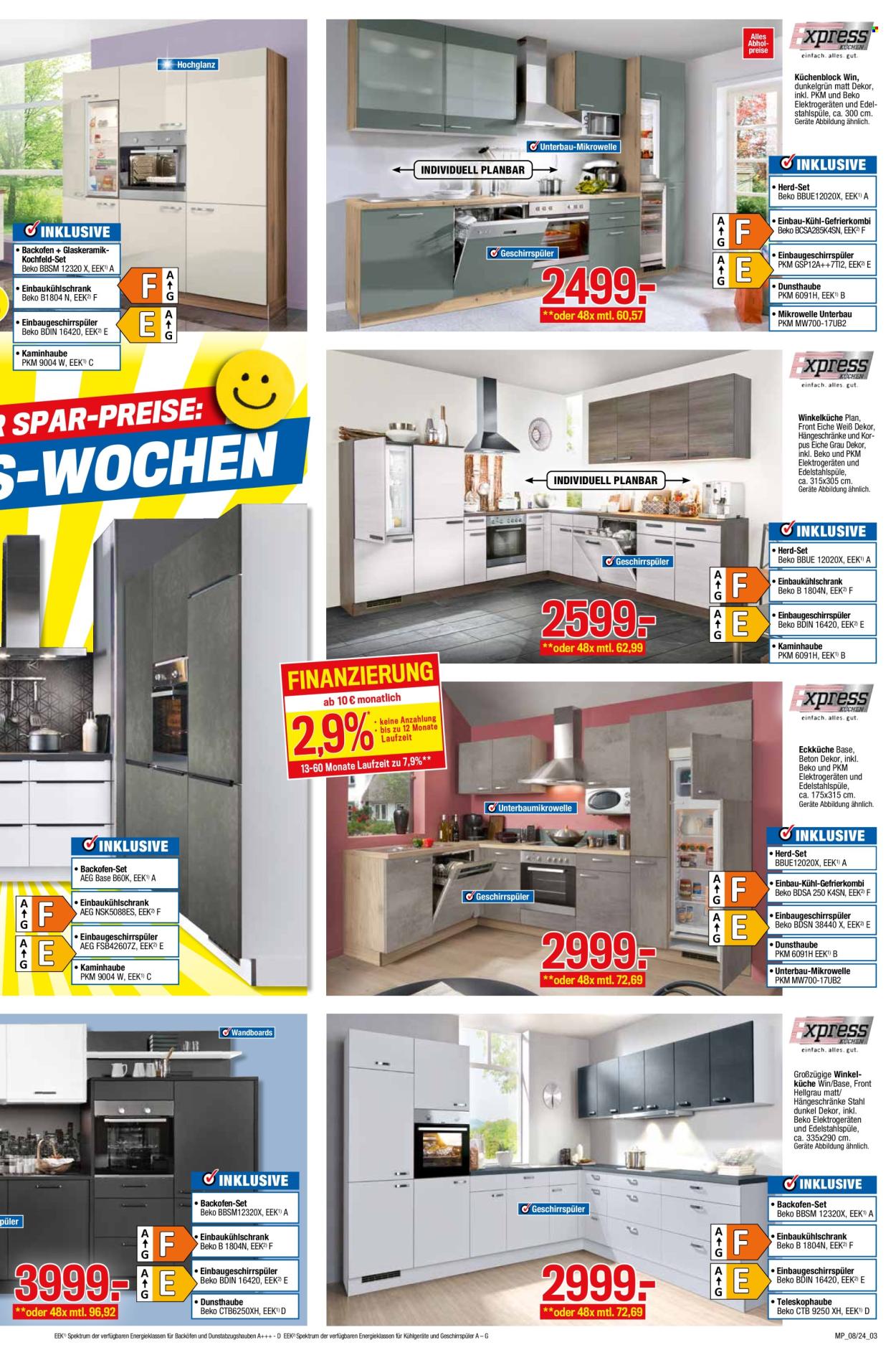 thumbnail - Prospekte Möbelpiraten - 13.04.2024 - 3.05.2024 - Produkte in Aktion - Spektrum, Winkelküche, Küchenblock. Seite 3.