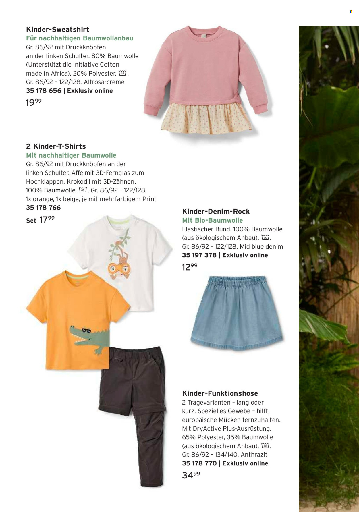 thumbnail - Prospekte Tchibo - Produkte in Aktion - Jacke, Hose, Trekkinghose, Rock, Shirt, Kinder-T-Shirt, T-Shirt, Strickjacke, Sweatshirt. Seite 6.