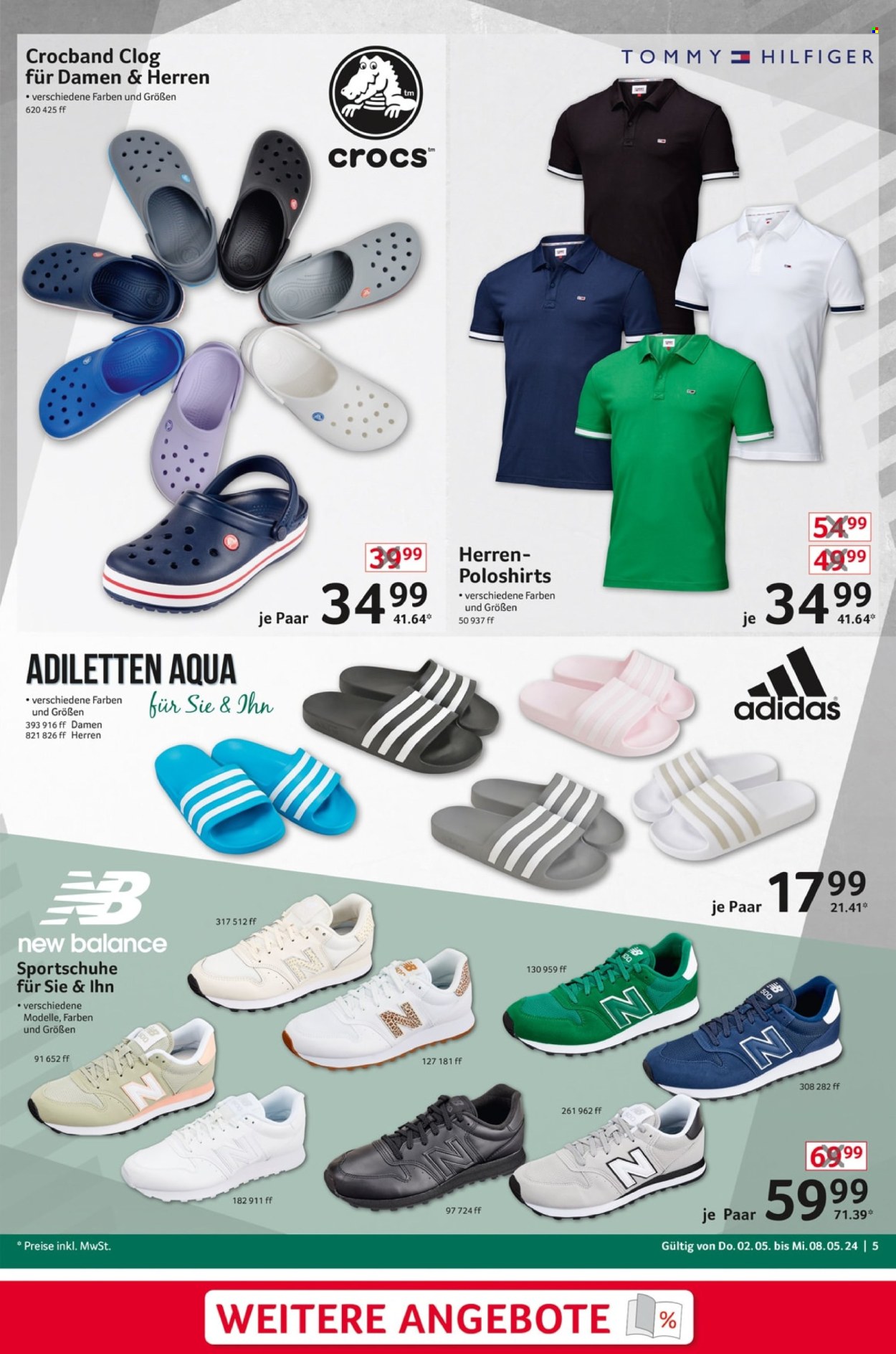 thumbnail - Prospekte Selgros - 2.05.2024 - 8.05.2024 - Produkte in Aktion - Adidas, Tommy Hilfiger, Sportschuhe, Shirt, Polo-Shirt. Seite 5.