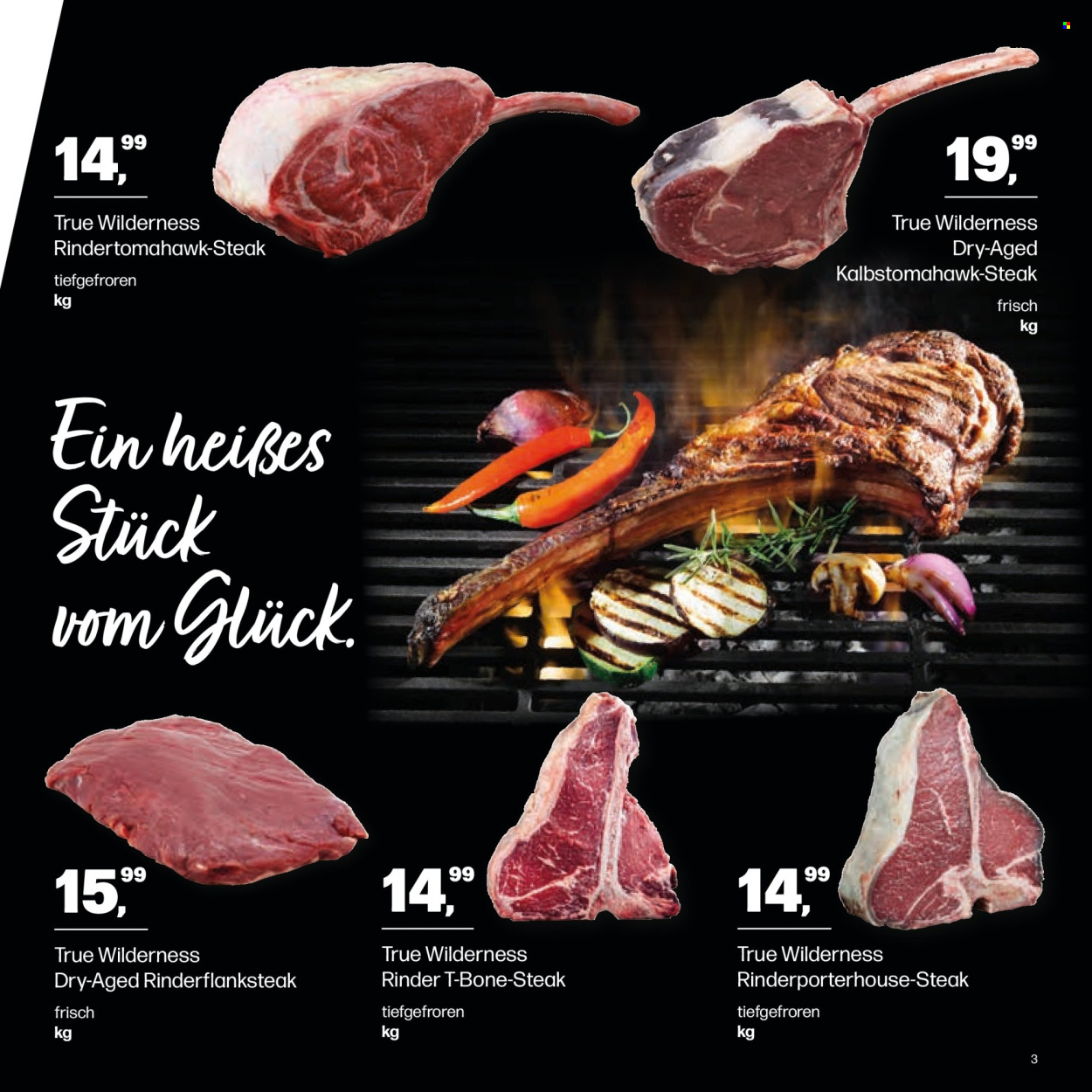 thumbnail - Prospekte Handelshof - 2.05.2024 - 15.05.2024 - Produkte in Aktion - Steak, Rindfleisch, Rindersteak, T-Bone Steak, Rinder-Tomahawk. Seite 3.