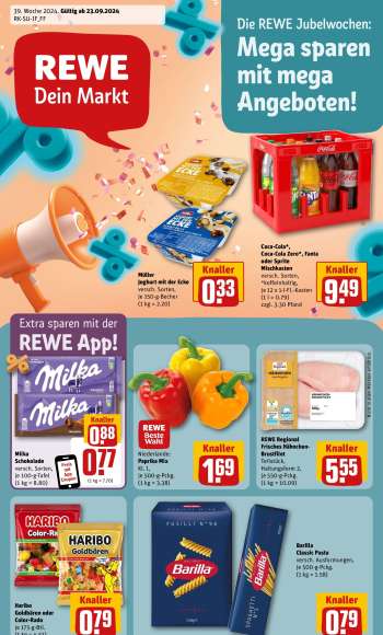 Prospekte REWE - 23.09.2024 - 28.09.2024.