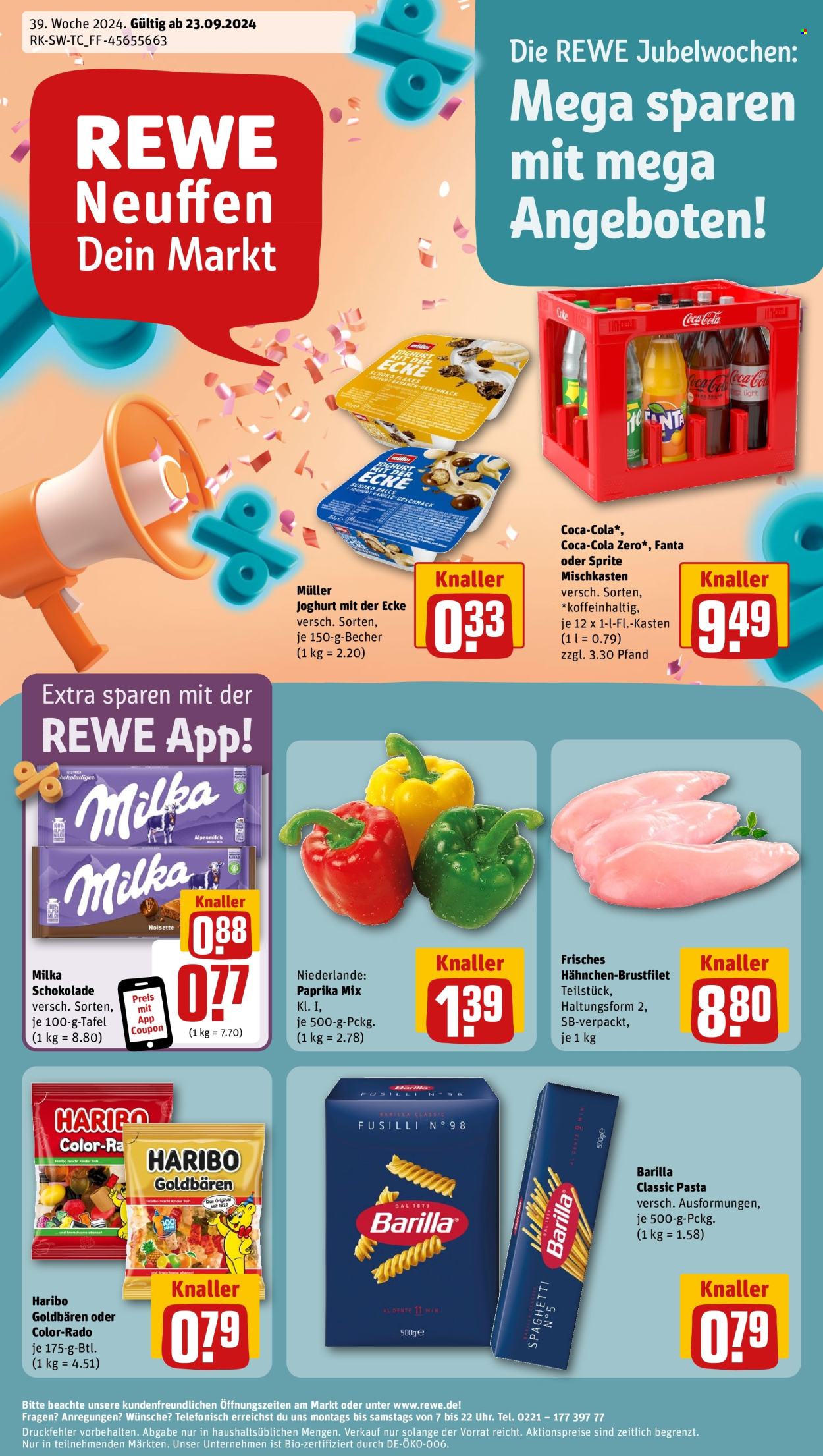 Prospekte REWE - 23.09.2024 - 28.09.2024. Seite 1