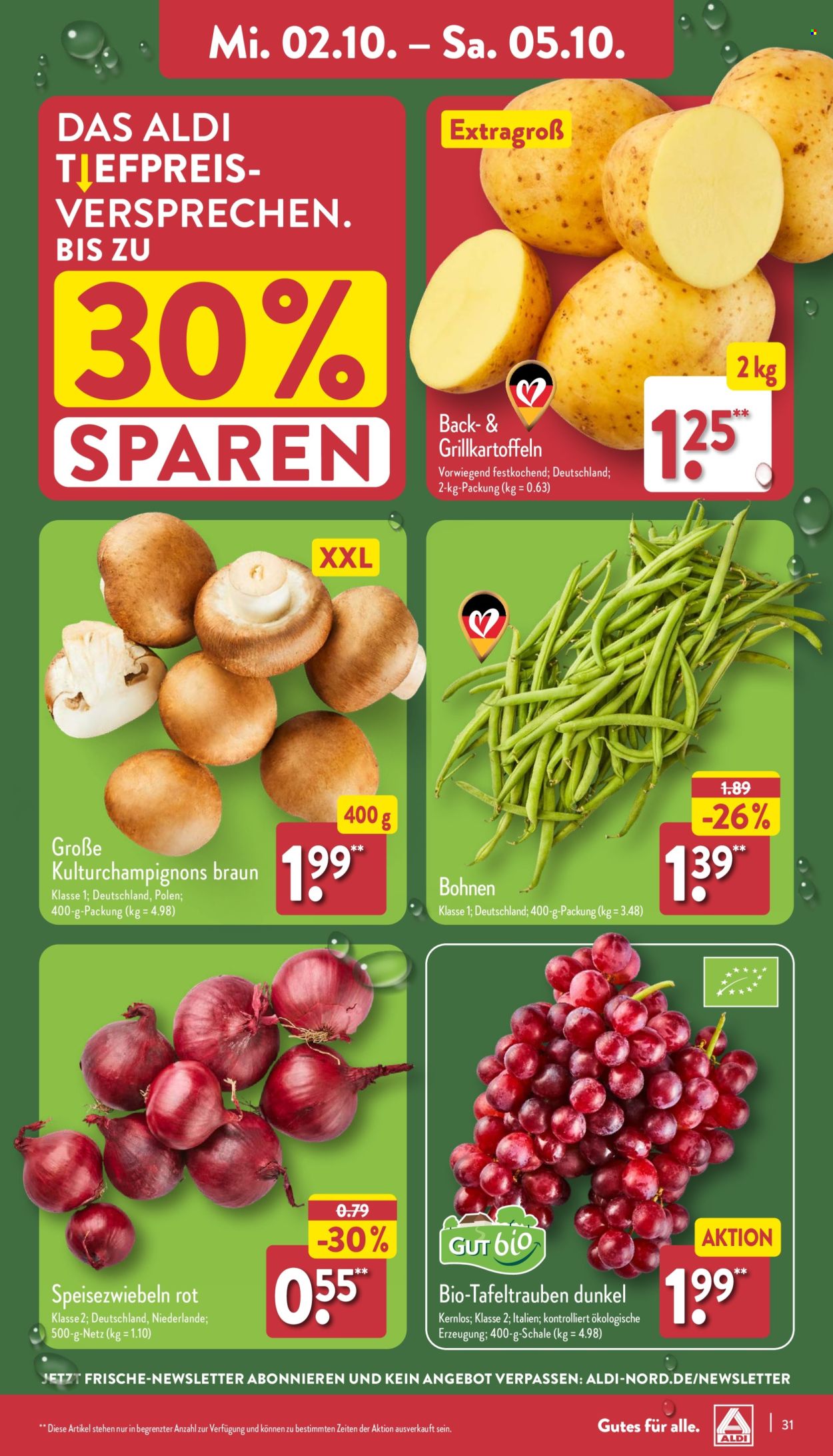 Prospekte ALDI Nord - 30.09.2024 - 5.10.2024. Seite 31