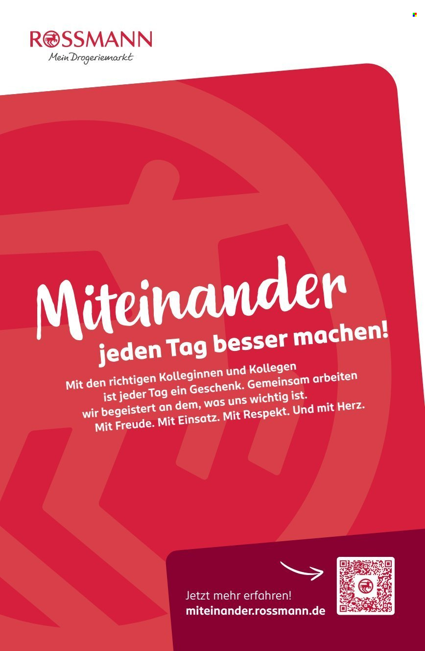 Rossmann Prospekte . Seite 1