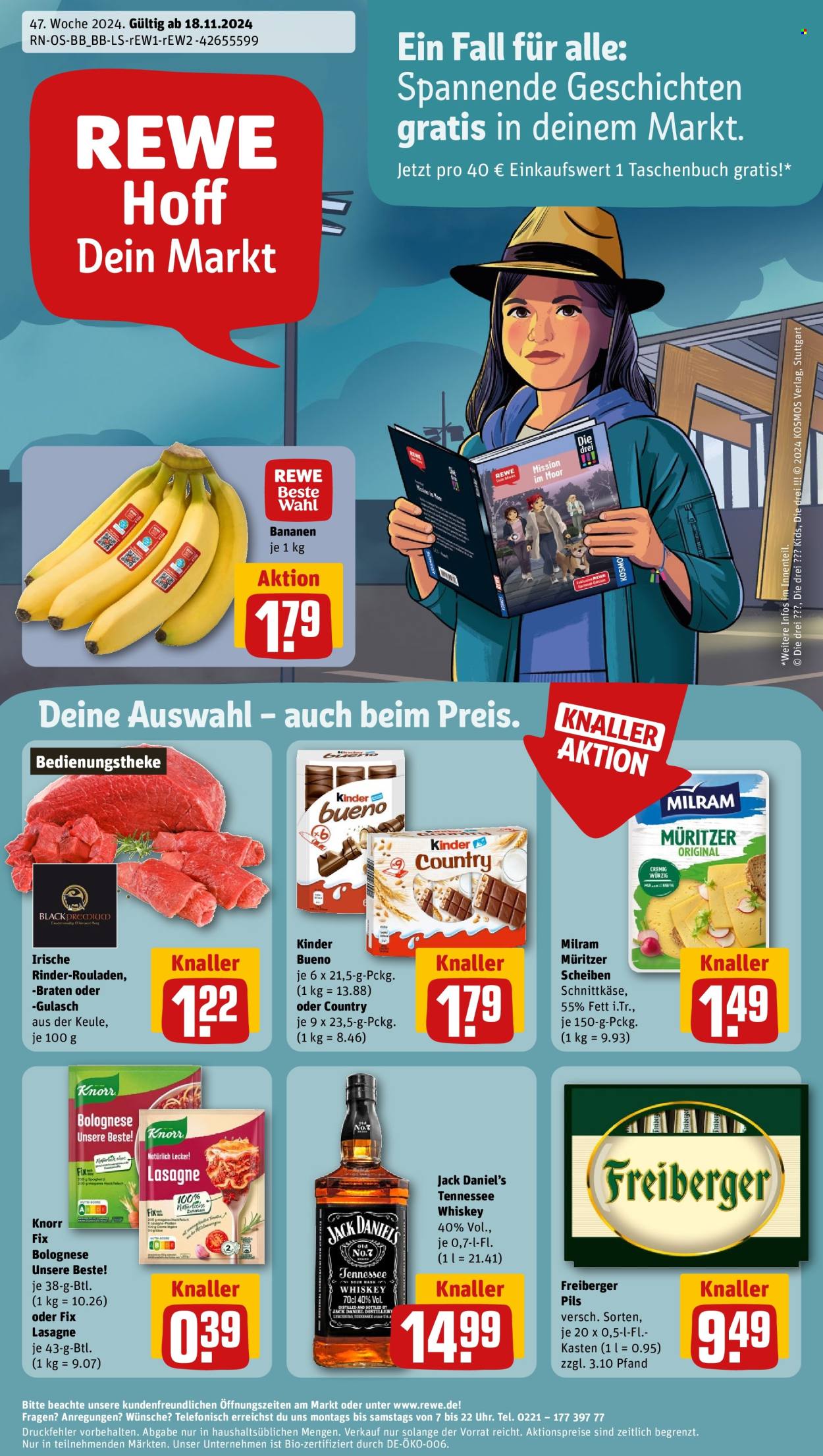 Leták REWE - 18.11.2024 - 23.11.2024. Strana 1