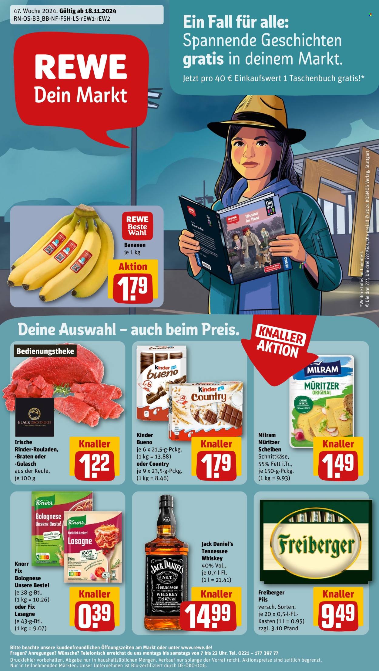 Leták REWE - 18.11.2024 - 23.11.2024. Strana 1