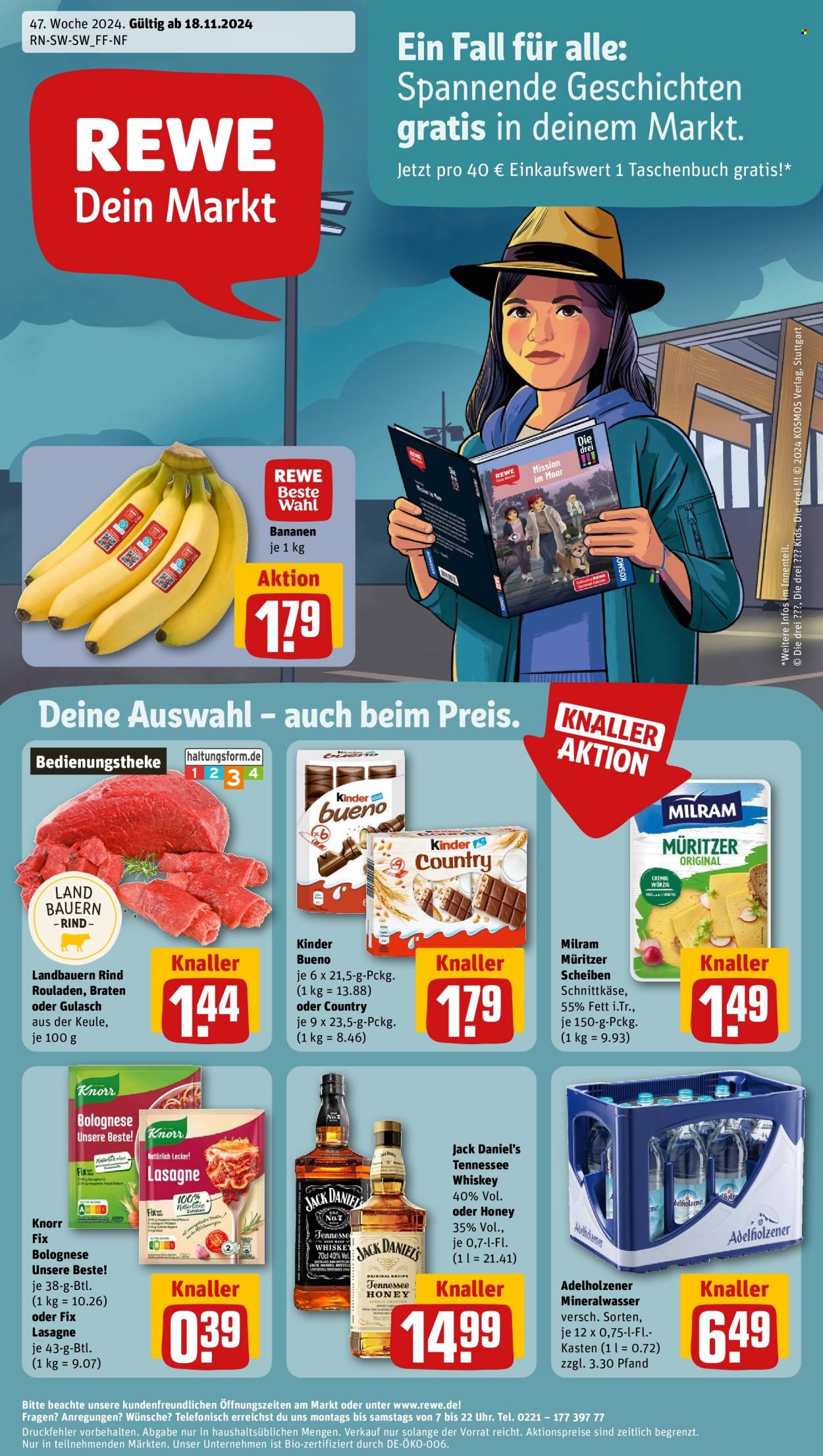 Leták REWE - 18.11.2024 - 23.11.2024. Strana 1