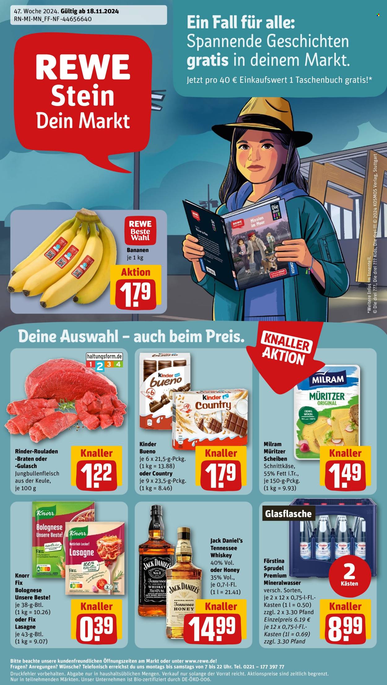 Leták REWE - 18.11.2024 - 23.11.2024. Strana 1