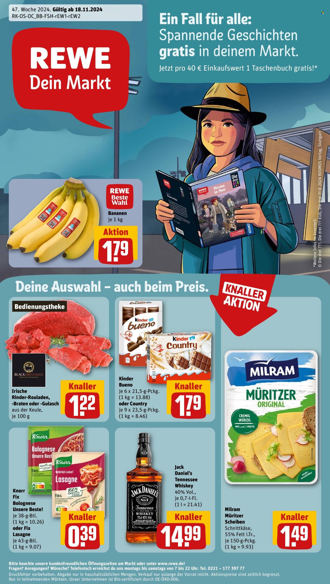 Leták REWE - 18.11.2024 - 23.11.2024. Strana 1