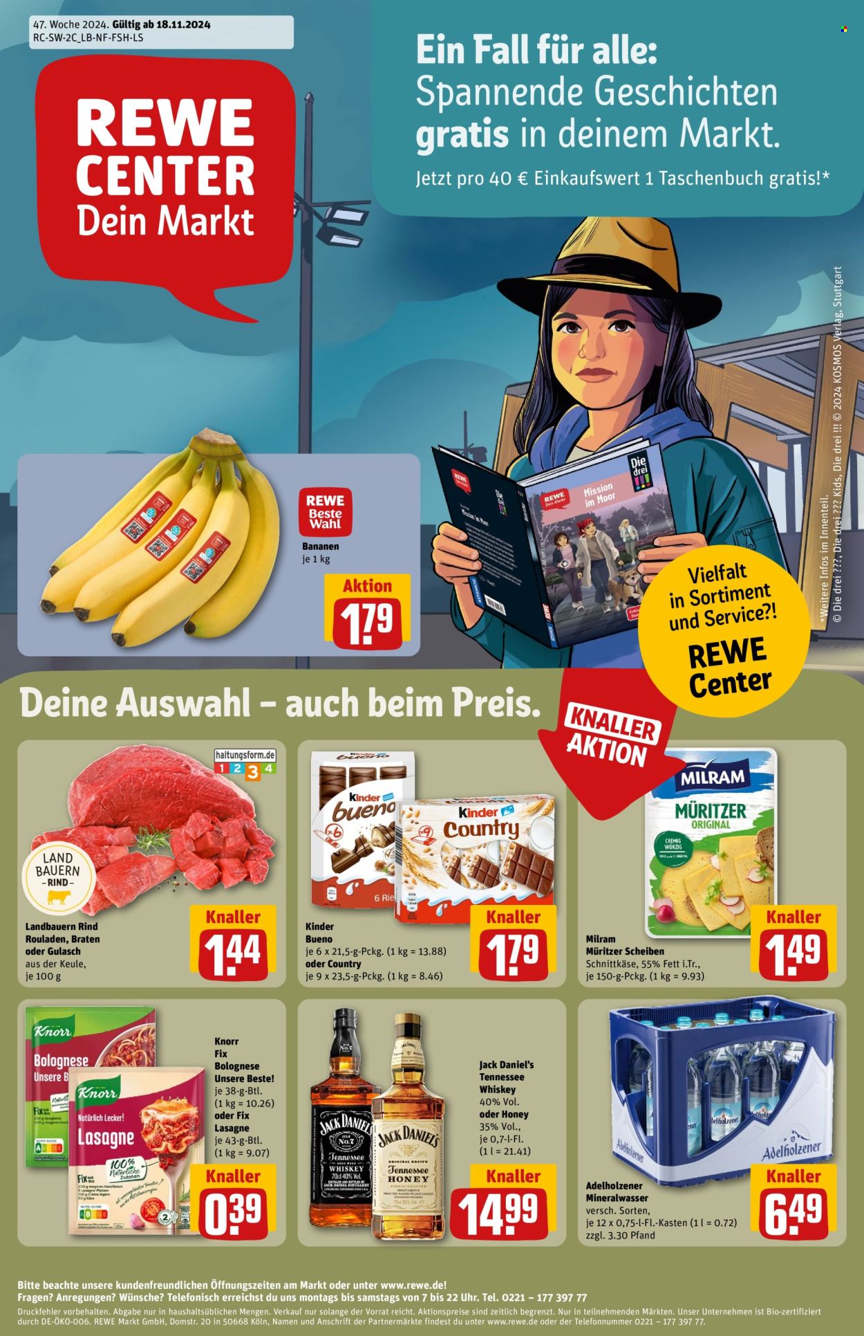 Leták REWE - 18.11.2024 - 23.11.2024. Strana 1