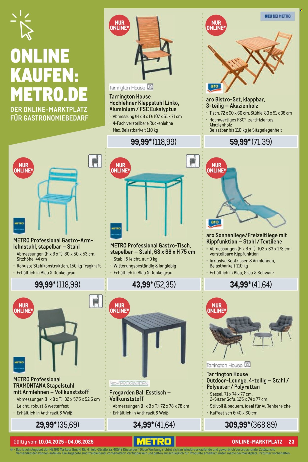 Metro Prospekte  - 10.04.2025 - 4.06.2025. Seite 1