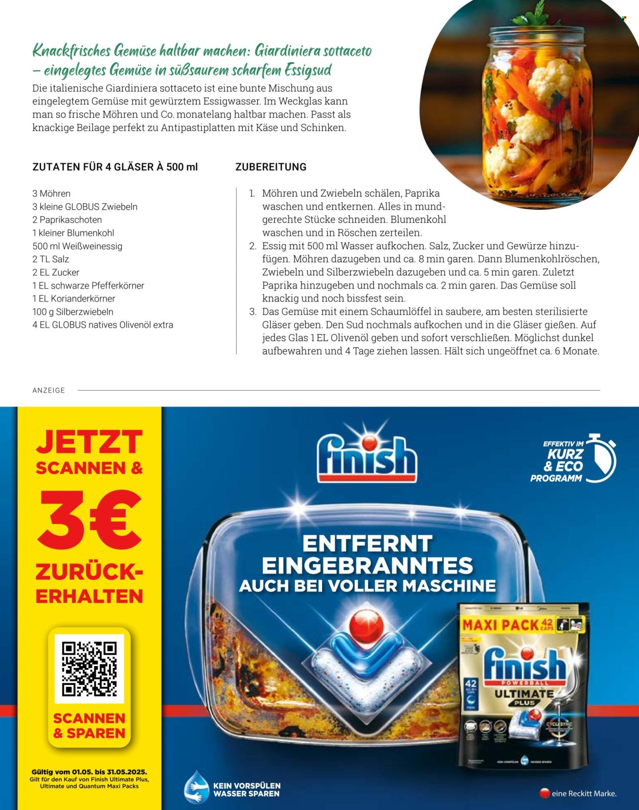 Globus Prospekte  - 8.05.2025 - 31.05.2025. Seite 1