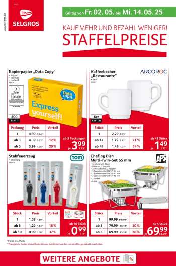 Prospekte Selgros - 2.05.2025 - 14.05.2025.