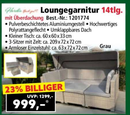 Loungegarnitur 14tlg.