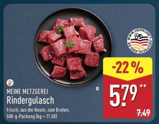 MEINE METZGEREI Rindergulasch