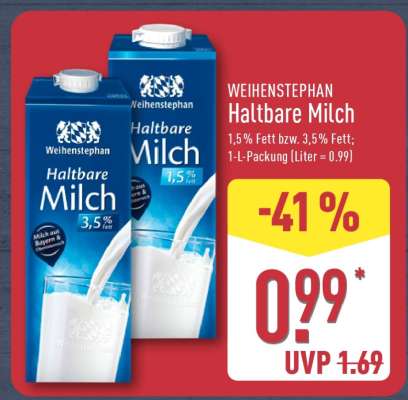 Weihenstephan Haltbare Milch