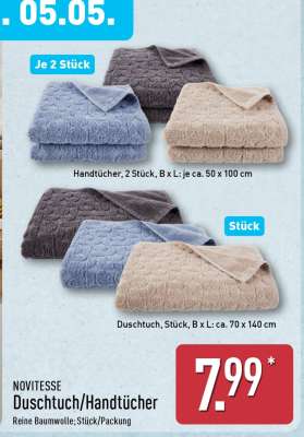 NOVITESSE Duschtuch/Handtücher
