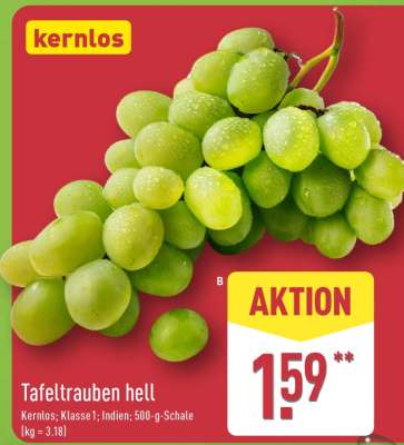 Tafeltrauben hell