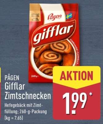 PÅGEN Gifflar Zimtschnecken