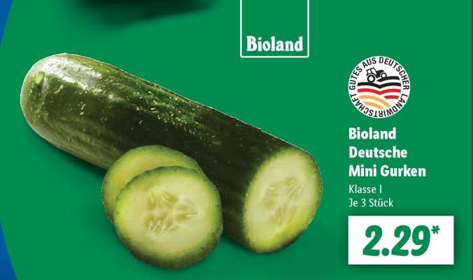 Bioland Deutsche Mini Gurken