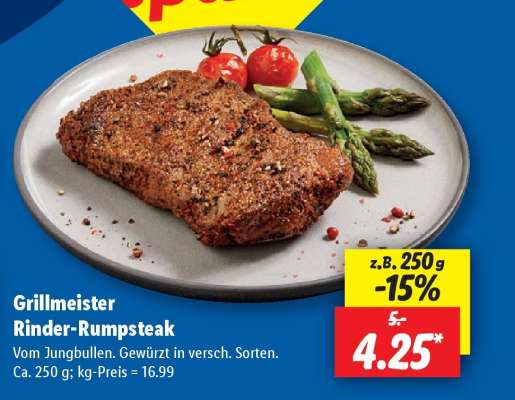 Grillmeister Rinder-Rumpsteak