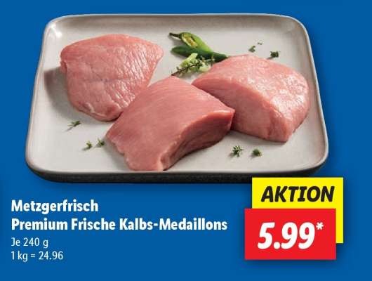 Metzgerfrisch Premium Frische Kalbs-Medaillons