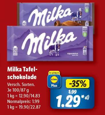 Milka Tafelschokolade*