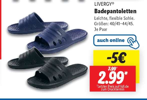 LIVERGY® Badepantoletten