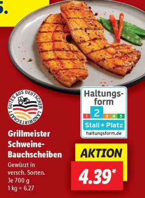 Grillmeister Schweine Bauchscheiben