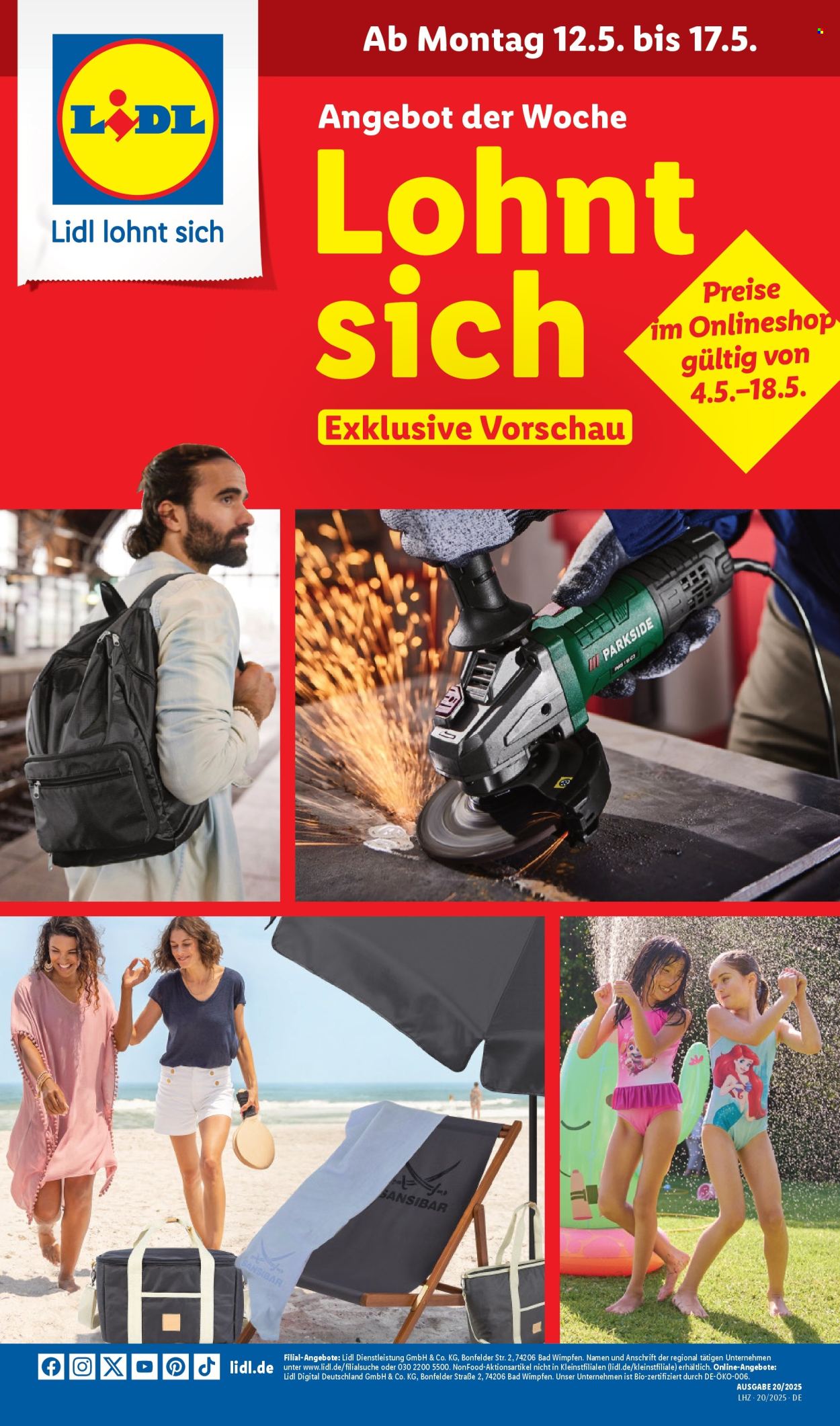 Lidl Prospekte  - 12.05.2025 - 17.05.2025. Seite 1