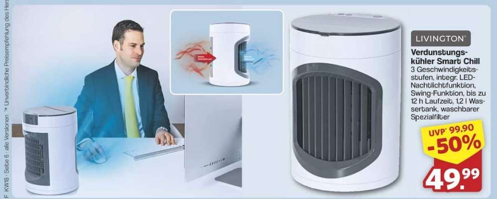 LIVINGTON Verdunstungs-Kühler Smart Chill
