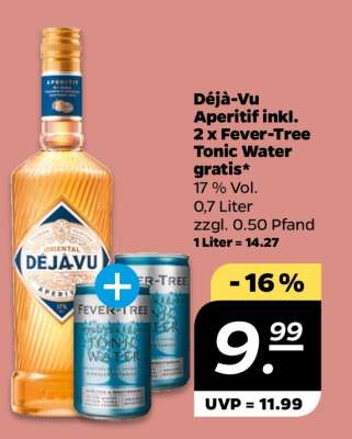 Déjà-Vu Aperitif inkl. 2 x Fever-Tree Tonic Water